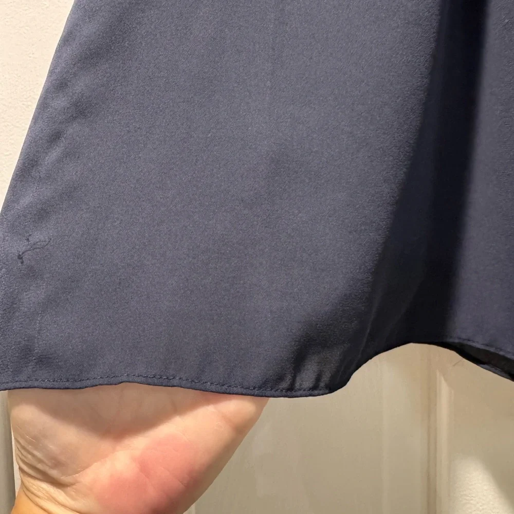 Tahari Midnight Blue Ruffle Blouse
large - Picture 2 of 9